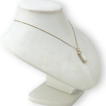 Load image into Gallery viewer, 14k Gold Curve White MOP Pendant