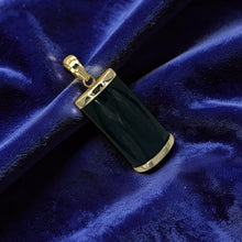 Load image into Gallery viewer, 14k Gold Curve Black Onyx Pendant