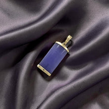Load image into Gallery viewer, 14k Gold Curve Lavender Jade Pendant