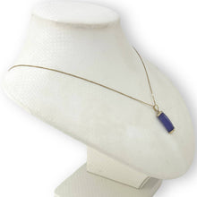 Load image into Gallery viewer, 14k Gold Curve Lavender Jade Pendant