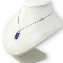 Load image into Gallery viewer, 14k Gold Curve Lavender Jade Pendant
