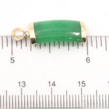 Load image into Gallery viewer, 14k Gold Curve Green Jade Pendant