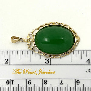 2100163-Beautiful-Cabochon-Green-Jade-Real-14k-Gold-Pendant-Necklace
