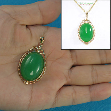 2100163-Beautiful-Cabochon-Green-Jade-Real-14k-Gold-Pendant-Necklace
