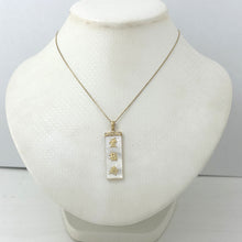 Load image into Gallery viewer, 14k Gold Good Fortune Lavender Jade Pendant