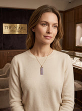 Load image into Gallery viewer, 14k Gold Good Fortune Lavender Jade Pendant