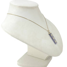 Load image into Gallery viewer, 14k Gold Good Fortune Lavender Jade Pendant
