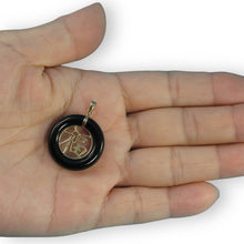Load image into Gallery viewer, 14k Gold Joy Black Onyx Donut Pendant