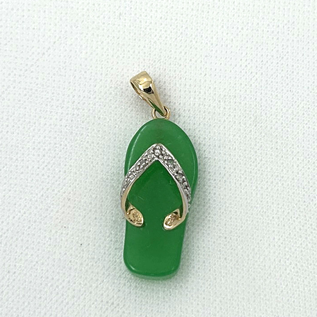 2100873-Slipper-Green-Jade-14k-Gold-Diamonds-Pendant-Necklace