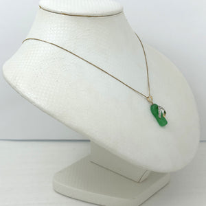 2100953-14k-Gold-Diamond-Flip-Flop-Slipper-Green-Jade-Pendant-Necklace
