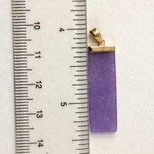 Load image into Gallery viewer, 2101182-14k-Yellow-Gold-Lavender-Jade-Plain-Board-Pendant