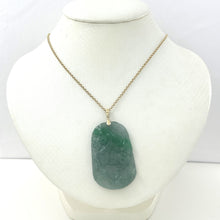 Load image into Gallery viewer, 2101466-Lovely-Hand-Carved-Horse-Celadon-Green-Jade-14k-Pendant-Necklace