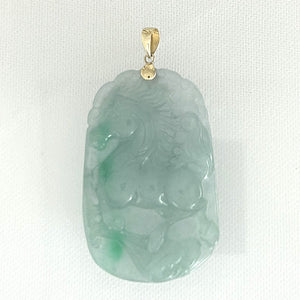 2101466B-Lovely-Hand-Carved-Horse-Celadon-Green-Jade-14K-Pendant