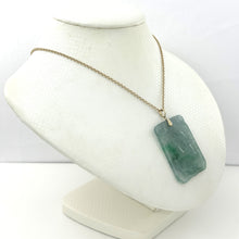 Load image into Gallery viewer, 2101468E-Hand-Carved-Dog-Translucent-Jade-14k-Gold-Pendant