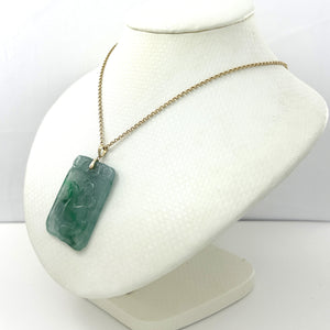 2101468E-Hand-Carved-Dog-Translucent-Jade-14k-Gold-Pendant