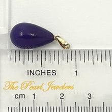 Load image into Gallery viewer, 2101472D-Raindrop-Lavender-Jade-14k-Gold-Pendant-Necklace