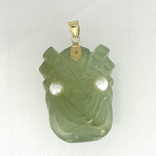 Load image into Gallery viewer, 2101771-Hand-Carved-Hawaiian-Tiki-Gods-Carving-New-Jade-Pendant