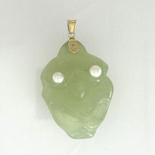 Load image into Gallery viewer, 2101772-Hawaiian-Tiki-Gods-Carving-New-Jade-Pendant-14k-Gold