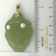 Load image into Gallery viewer, 2101772-Hawaiian-Tiki-Gods-Carving-New-Jade-Pendant-14k-Gold