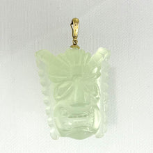 Load image into Gallery viewer, 2101773A-Hand-Carved-Hawaiian-Tiki-Gods-Carving-New-Jade-Pendant-Necklace