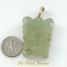 Load image into Gallery viewer, 2101773B-Hand-Carved-Hawaiian-Tiki-Gods-Carving-New-Jade-Pendant-Necklace