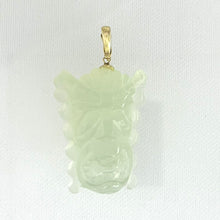 Load image into Gallery viewer, 2101773C-Hand-Carved-Hawaiian-Tiki-Gods-Carving-New-Jade-Pendant-Necklace