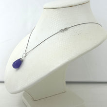 Load image into Gallery viewer, 2110027-14k-White-Gold-Hand-Craved-Raindrop-Lavender-Jade-Pendant