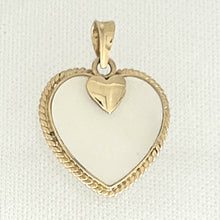 Load image into Gallery viewer, 2130480-14k-Gold-Heart-Love-Mother-of-Pearl-Pendant-Necklace