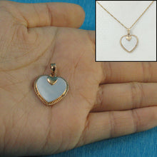 Load image into Gallery viewer, 2130480-14k-Gold-Heart-Love-Mother-of-Pearl-Pendant-Necklace