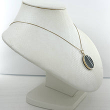 Load image into Gallery viewer, 14k Yellow Gold Black Onyx &amp; Mother of Pearl Pendant
