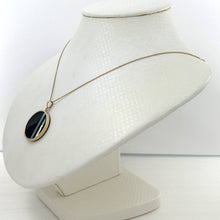 Load image into Gallery viewer, 14k Yellow Gold Black Onyx &amp; Mother of Pearl Pendant