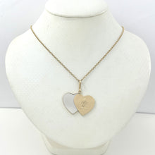 Load image into Gallery viewer, 2130530-14k-Gold-Love-AI-Heart-Mother-of-Pearl-Pendant-Necklace