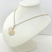 Load image into Gallery viewer, 2130530-14k-Gold-Love-AI-Heart-Mother-of-Pearl-Pendant-Necklace