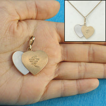 Load image into Gallery viewer, 2130530-14k-Gold-Love-AI-Heart-Mother-of-Pearl-Pendant-Necklace