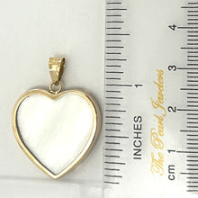 Load image into Gallery viewer, 2130570-14k-Gold-Heart-White-Mother-of-Pearl-Pendant-Necklace