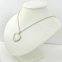 Load image into Gallery viewer, 2130570-14k-Gold-Heart-White-Mother-of-Pearl-Pendant-Necklace