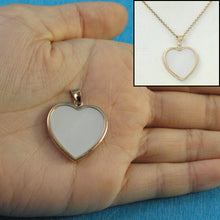 Load image into Gallery viewer, 2130570-14k-Gold-Heart-White-Mother-of-Pearl-Pendant-Necklace