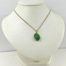 Load image into Gallery viewer, S-Shape Green Jade 14k Gold Pendant
