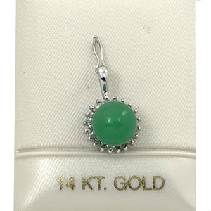 2189998-14k-White-Gold-Surrounded-Diamonds-Green-Jade-Pendant