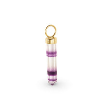 Load image into Gallery viewer, 14K Yellow Gold Hexagonal Amethyst Crystal Pendant