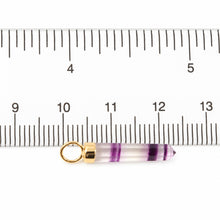 Load image into Gallery viewer, 14K Yellow Gold Hexagonal Amethyst Crystal Pendant