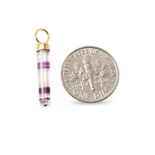 Load image into Gallery viewer, 14K Yellow Gold Hexagonal Amethyst Crystal Pendant