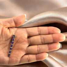 Load image into Gallery viewer, 14K Yellow Gold Amethyst Bar Pendant