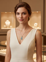 Load image into Gallery viewer, 14K Yellow Gold Large Baroque Rough Aquamarine Pendant