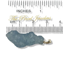 Load image into Gallery viewer, 14K Yellow Gold Large Baroque Rough Aquamarine Pendant