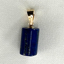 Load image into Gallery viewer, 2301100-Column-Carving-Natural-Blue-Lapis-Lazuli-14kt-Solid-Yellow-Gold-Pendant