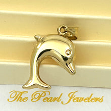 Load image into Gallery viewer, 2400040-Beautiful-Dolphin-Handcrafted-14k-Yellow-Gold-Pendant