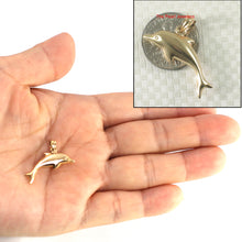 Load image into Gallery viewer, 2400041-Beautiful-Dolphin-Handcrafted-14k-Solid-Gold-Pendant