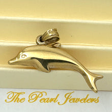 Load image into Gallery viewer, 2400041-Beautiful-Dolphin-Handcrafted-14k-Solid-Gold-Pendant