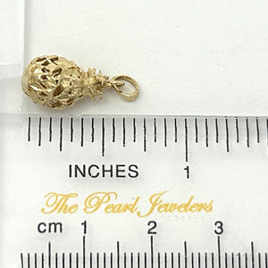 2400063 PINEAPPLE 14K YELLOW GOLD 3D CHARM PENDANT